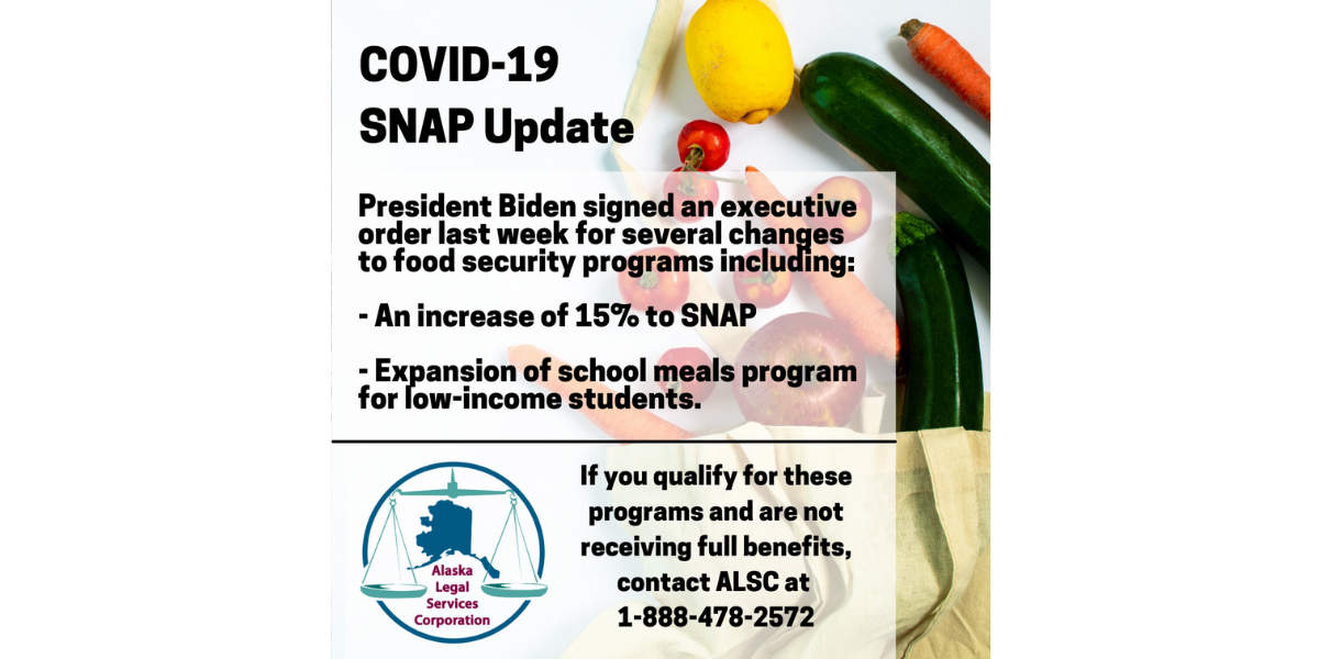 COVID19 SNAP Update Alaska Legal Services Corporation